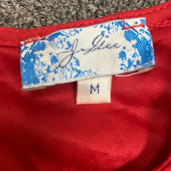 J Gee Red Lace Dress - Picture 3 of 5